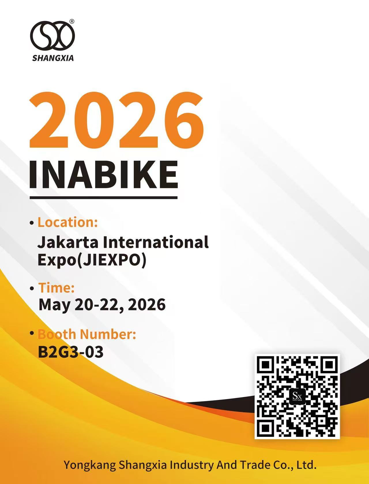 2026 Inabike Exhibition，SXJZ motorsykkelstøtdemper kommer！